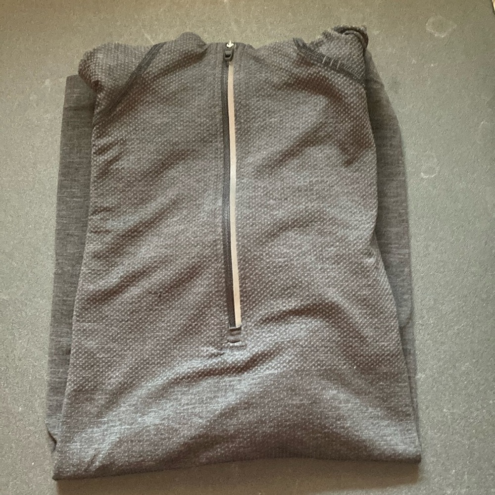 Gray Quarter-Zip Sweater